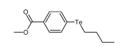 methyl 4-(butyltellanyl)benzoate结构式