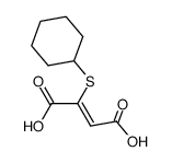 cyclohexylmercapto-fumaric acid Structure