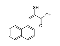 2-Mercapto-3-(1-naphthalenyl)propenoic acid结构式