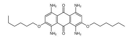 1,4,5,8-tetraamino-2,7-dihexoxyanthracene-9,10-dione Structure