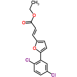 3-[5-(2,5-DICHLORO-PHENYL)-FURAN-2-YL]-ACRYLIC ACID ETHYL ESTER结构式