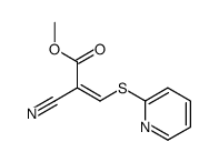 methyl 2-cyano-3-pyridin-2-ylsulfanylprop-2-enoate Structure