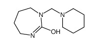 1-(piperidin-1-ylmethyl)-1,3-diazepan-2-one Structure