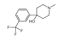 1-methyl-4-[3-(trifluoromethyl)phenyl]piperidin-4-ol Structure