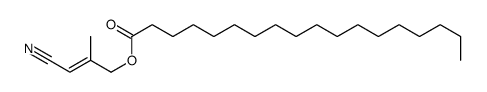 (3-cyano-2-methylprop-2-enyl) octadecanoate Structure