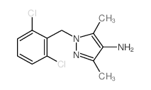 1-(2,6-DICHLORO-BENZYL)-3,5-DIMETHYL-1H-PYRAZOL-4-YLAMINE结构式