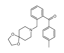 2-[8-(1,4-DIOXA-8-AZASPIRO[4.5]DECYL)METHYL]-4'-METHYL BENZOPHENONE Structure