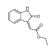 ethyl 2-(2-oxo-2,3-dihydro-1H-indol-3-ylidene)acetate结构式