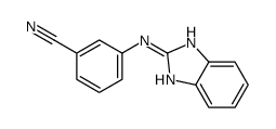 N-(苯并咪唑-2-基)-3-氰基苯胺结构式