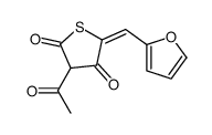 3-acetyl-5-(furan-2-ylmethylidene)thiolane-2,4-dione Structure