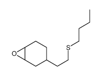 4-(2-butylsulfanylethyl)-7-oxabicyclo[4.1.0]heptane结构式