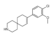 9-(4-氯-3-甲氧基-苯基)-3-氮杂螺[5.5]-8-十一烯结构式