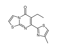 6-ethyl-7-(4-methyl-1,3-thiazol-2-yl)-[1,3]thiazolo[3,2-a]pyrimidin-5-one Structure