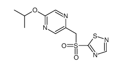 5-[(5-propan-2-yloxypyrazin-2-yl)methylsulfonyl]-1,2,4-thiadiazole Structure