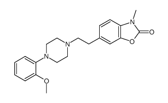 3-Methyl-6-(2-[4-(2-methoxyphenyl)-piperazin-1-yl]-ethyl)-benzoxazolinone Structure