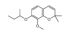 7-butan-2-yloxy-8-methoxy-2,2-dimethylchromene结构式