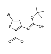 5-BROMO-3-TERT-BUTOXYCARBONYLAMINO-THIOPHENE-2-CARBOXYLIC ACID METHYL ESTER Structure