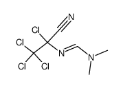 2,3,3,3-tetrachloro-2-(((dimethylamino)methylene)amino)propionitrile Structure