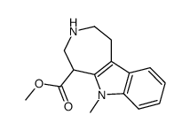 methyl 6-methyl-1,2,3,4,5,6-hexahydro<4,5-b>indole-5-carboxylate Structure