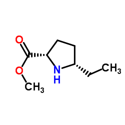 Methyl (5S)-5-ethyl-L-prolinate结构式