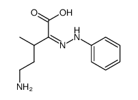 (+-)-5-amino-3-methyl-2-((Z)-phenylhydrazono)-valeric acid结构式