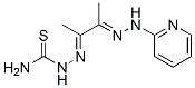 2-[1-Methyl-2-[2-(2-pyridinyl)hydrazono]propylidene]hydrazinecarbothioamide Structure