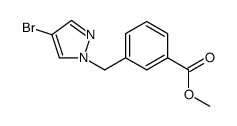 3-(4-bromo-pyrazol-1-ylmethyl)-benzoic acid methyl ester结构式