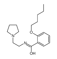 o-(Pentyloxy)-N-[2-(1-pyrrolidinyl)ethyl]benzamide Structure