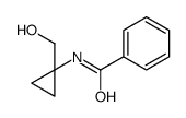 N-[1-(hydroxymethyl)cyclopropyl]benzamide结构式