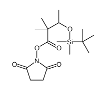 N-(3-tert-Butyldimethylsilyloxy-2,2-dimethylbutyryloxy)succinimide Structure