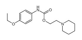 2-piperidin-1-ylethyl N-(4-ethoxyphenyl)carbamate结构式