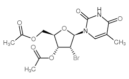 2'-Bromo-2'-deoxy-3',5'-di-O-acetyl-5-methyluridine structure