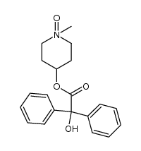 1-methyl-4-piperidyl benzilate N-oxide结构式