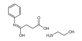 4-anilino-4-oxobutanoate,2-hydroxyethylazanium Structure