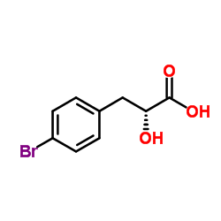 (2R)-3-(4-Bromophenyl)-2-hydroxypropanoic acid Structure