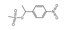 [1-(4-nitrophenyl)ethyl] methanesulfonate结构式