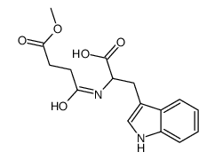 3-(1H-indol-3-yl)-2-[(4-methoxy-4-oxobutanoyl)amino]propanoic acid Structure