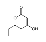 5,6-dihydro-6-ethenyl-4-hydroxy-2H-pyran-2-one结构式