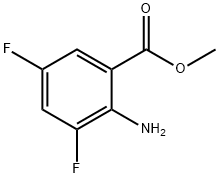 Methyl 2-amino-3,5-difluorobenzoate structure