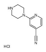 2-(1-哌嗪基)-4-吡啶甲腈盐酸盐结构式