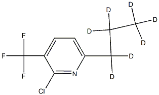 2-Chloro-3-trifluoromethyl-6-(n-propyl-d7)-pyridine结构式