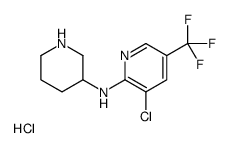 (3-Chloro-5-trifluoromethyl-pyridin-2-yl)-piperidin-3-yl-aminehydrochloride structure