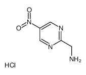 (5-nitropyrimidin-2-yl)methanamine,hydrochloride Structure