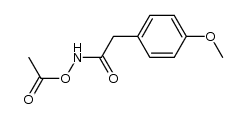 N-acetoxy-2-(4-methoxyphenyl)acetamide结构式