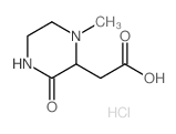 (1-Methyl-3-oxo-piperazin-2-yl)-acetic acid hydrochloride Structure