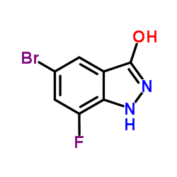 5-Bromo-7-fluoro-1,2-dihydro-3H-indazol-3-one Structure