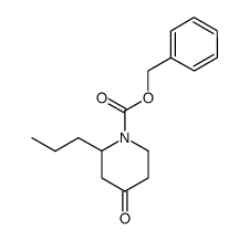 1-cbz-2-propylpiperidin-4-one structure