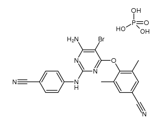 etravirine phosphate Structure