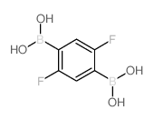 (2,5-DIFLUORO-1,4-PHENYLENE)DIBORONIC ACID Structure