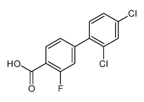 4-(2,4-dichlorophenyl)-2-fluorobenzoic acid结构式